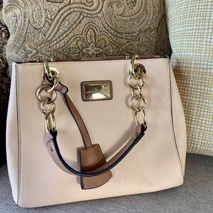 Petite handbag with shoulder strap